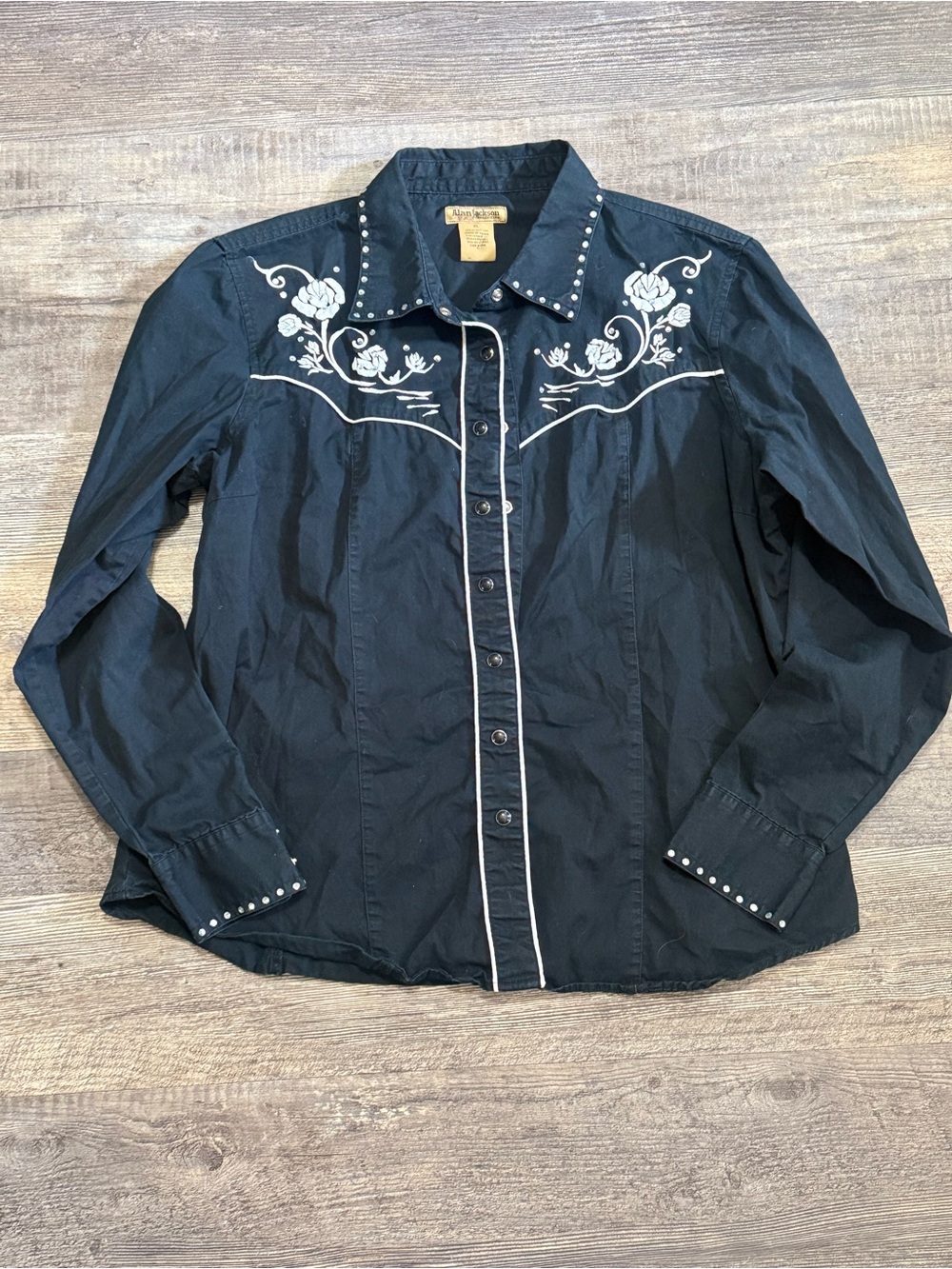 Alan Jackson Collection Men’s XL Embroidered Western Snap Shirt